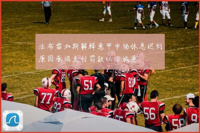 法布雷加斯解释意甲中场休息迟到原因承诺支付罚款以示诚意